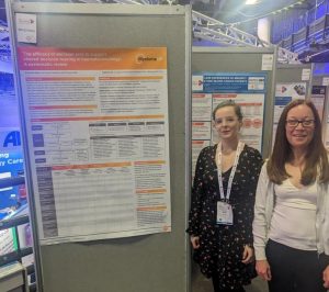 Caption: Co-author Dr Lauren Kelly (L) with lead author Dr Sandra Quinn (R) - presenting a poster on the efficacy of decision aids in haemato-oncology.