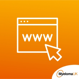Orange background with white icon of a web browser with cursor